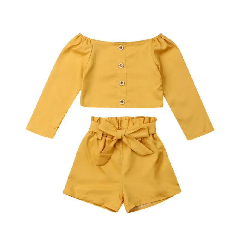 Autumn Clothes Toddler Baby Girls Clothes Cotton Clothes T-shirt Tops+Shorts Casual Outfits Set 2pcs
Autumn Clothes Toddler Baby Girls Clothes Cotton Clothes T-shirt Tops+Shorts Casual Outfits Set 2pcs