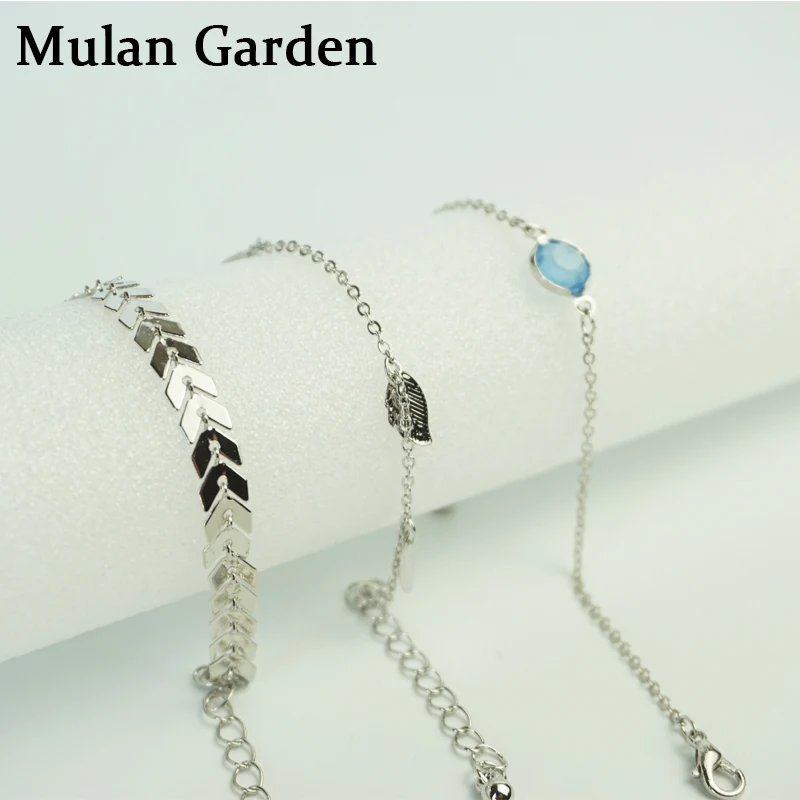 M&G Multilayer Boho Trendy Silver Bracelets Simple Gold Leaf Charm Bracelets Bangles Set Party Wedding Jewelry Accessories Gifts
M&G Multilayer Boho Trendy Silver Bracelets Simple Gold Leaf Charm Bracelets Bangles Set Party Wedding Jewelry Accessories Gifts