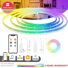 Yeelight Smart LED Strip Lights,6.5 FT Wi-Fi LED Light Strips App & Voice Control Game Sync Music Sync RGB Color Changing
Yeelight Smart LED Strip Lights,6.5 FT Wi-Fi LED Light Strips App & Voice Control Game Sync Music Sync RGB Color Changing