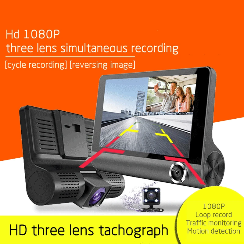 Full Hd 1080p dash cam car DVR Camera wide-angle night vision dash cam 3 cameras parking monitoring cycle recording playback
Full Hd 1080p dash cam car DVR Camera wide-angle night vision dash cam 3 cameras parking monitoring cycle recording playback