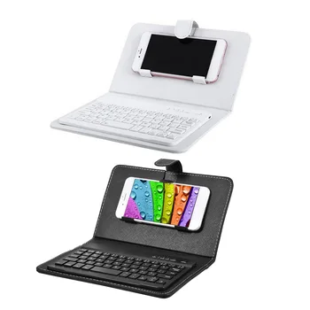 2x Wireless Bluetooth Keyboard Case Leather Stand Cover for iPhone Android Phones White & Black
2x Wireless Bluetooth Keyboard Case Leather Stand Cover for iPhone Android Phones White & Black