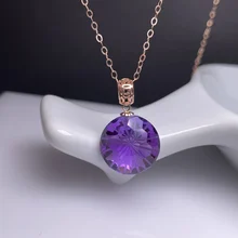 shilovem 18k yellow piezoelectric amethyst Pendants fine Jewelry women trendy no necklace classic new gift 12mm mymz1212558z 
shilovem 18k yellow piezoelectric amethyst Pendants fine Jewelry women trendy no necklace classic new gift 12mm mymz1212558z