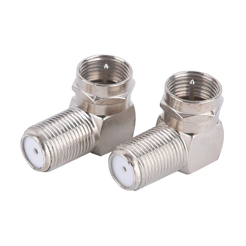 2pcs Male to Female 90 Degree Right Angle TV Aerial Antenna Plug Connector Adapter Plug To Socket Coax Cable F-Type
2pcs Male to Female 90 Degree Right Angle TV Aerial Antenna Plug Connector Adapter Plug To Socket Coax Cable F-Type