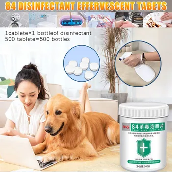 Wupp Disinfection Tablets 500PCS/BOX CHLORINE-CONTAINING STERILIZATION DISINFECTION Hand protection diy 2020 new hot sale 040222