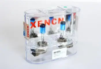 

2PCS/LOT XENCN 881 12V 27W H27W/2 PGJ13 5300K Emark Blue Diamond Light Halogen Car Bulbs Xenon Look Fog Lamp