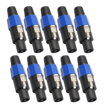 10Pcs/Lot 4-Pole 4Pin NL4FC Connector Ohm Plug Speaker Audio Cable Plug Adapter 4 Pin Speakon Female Jack Accessories
10Pcs/Lot 4-Pole 4Pin NL4FC Connector Ohm Plug Speaker Audio Cable Plug Adapter 4 Pin Speakon Female Jack Accessories
