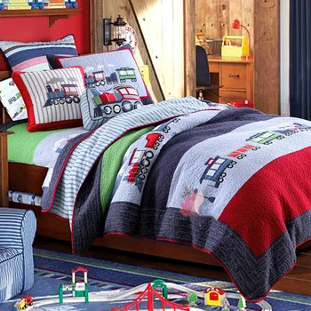 GXC Kids Bedspreads Quilt Set 2PC Cotton Quilts Patchwork Coverlet Train Applique Bed Cover Blanket Twin Child Bedding
GXC Kids Bedspreads Quilt Set 2PC Cotton Quilts Patchwork Coverlet Train Applique Bed Cover Blanket Twin Child Bedding