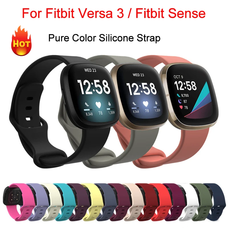 Compatible with Fitbit versa 3/sense SmartWatch Silicone Strap 22mm Replacement Wristband Rubber Loop Soft Straps Accessory Band
Compatible with Fitbit versa 3/sense SmartWatch Silicone Strap 22mm Replacement Wristband Rubber Loop Soft Straps Accessory Band
