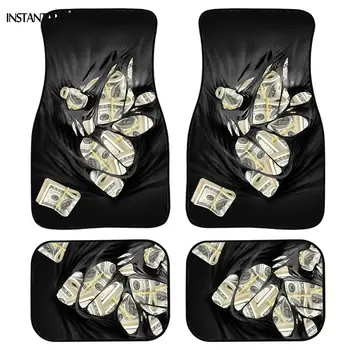INSTANTARTS 4Pcs Car Foot Mats Unique Dollars Pattern Auto Interior Styling Non Slip Front And Rear Car Floor Carpet Anti Dirty
INSTANTARTS 4Pcs Car Foot Mats Unique Dollars Pattern Auto Interior Styling Non Slip Front And Rear Car Floor Carpet Anti Dirty