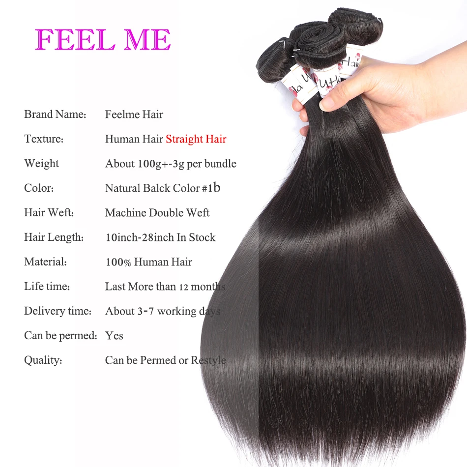 straight hair with lace closure 4