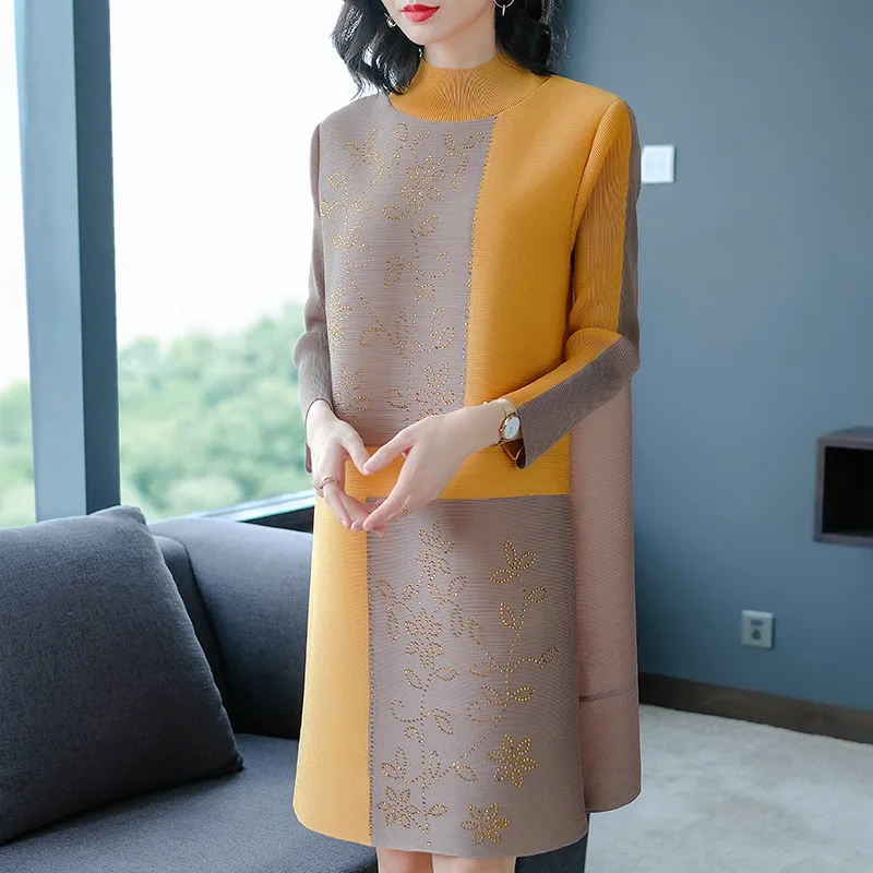 DEAT Loose Fashion 2020 Patchwork Pleated Women Dress Casual Full Sleeve Hot Sale Trendy Autumn Spring Clothes BF856
DEAT Loose Fashion 2020 Patchwork Pleated Women Dress Casual Full Sleeve Hot Sale Trendy Autumn Spring Clothes BF856