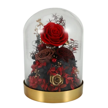 Rose in Glass,Enchanted Rose, Glass Dome Black Wood Base, Valentine's Party Gifts, Wedding Gifts, Best Gift for Her 
Rose in Glass,Enchanted Rose, Glass Dome Black Wood Base, Valentine's Party Gifts, Wedding Gifts, Best Gift for Her