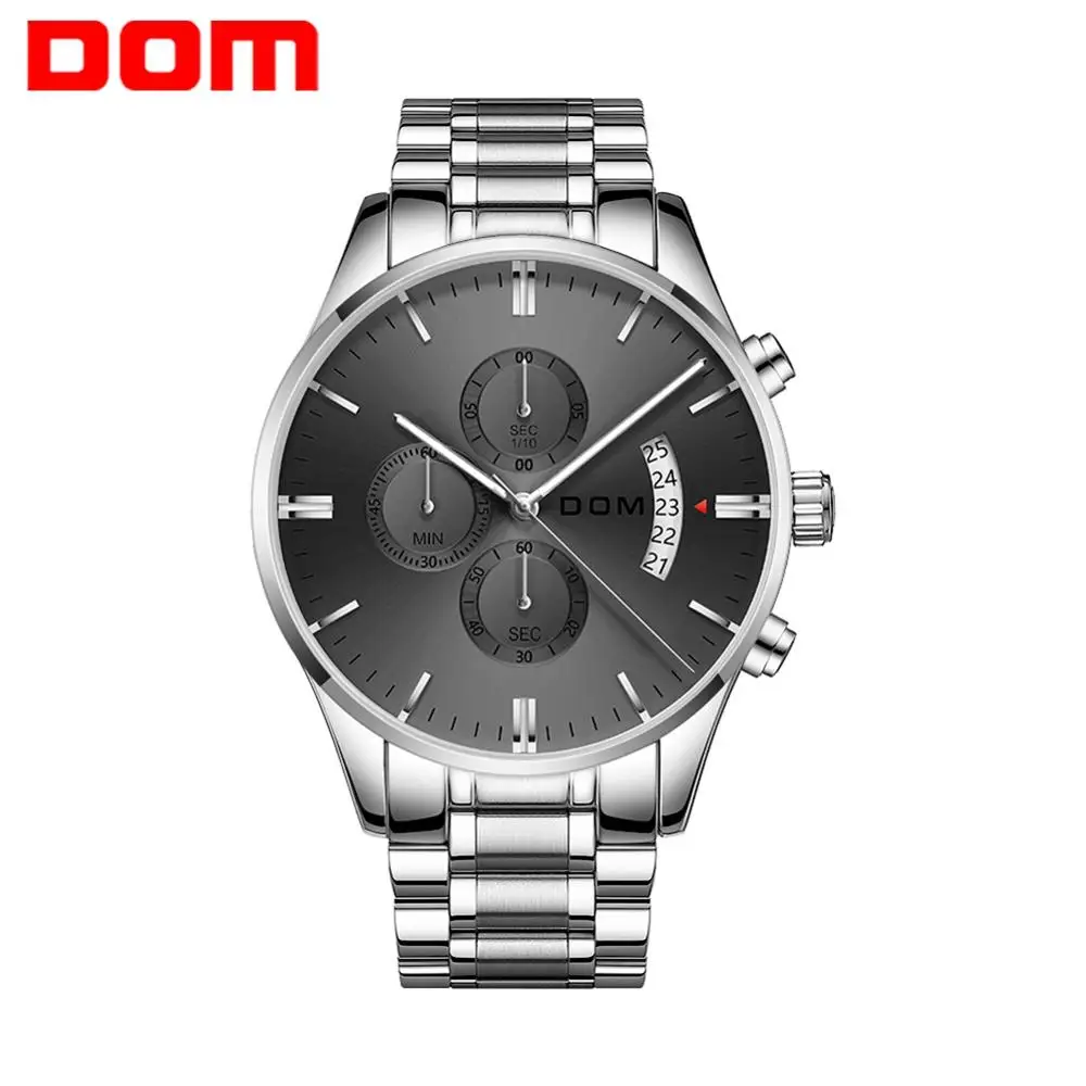 DOM New Fashion Mens Watches Stainless Steel Top Brand Luxury Sports Chronograph Quartz Watch Men Relogio Masculino M-1313D-1M
DOM New Fashion Mens Watches Stainless Steel Top Brand Luxury Sports Chronograph Quartz Watch Men Relogio Masculino M-1313D-1M