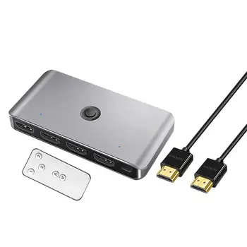 Infrared Remote Control HDMI 4K Switcher Converter KVM Switch for HDTV Protector for NS PS4 with Remote Control
Infrared Remote Control HDMI 4K Switcher Converter KVM Switch for HDTV Protector for NS PS4 with Remote Control
