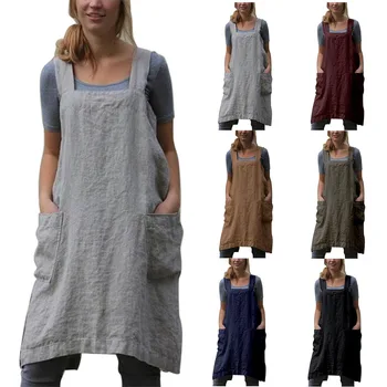 2020 Japan Style Loose Cotton Linen Aprons Solid Color Cross Bandage X Shape Back Kitchen Cooking Clothes S-5XL 
2020 Japan Style Loose Cotton Linen Aprons Solid Color Cross Bandage X Shape Back Kitchen Cooking Clothes S-5XL