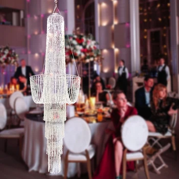5pcs/10 pcs lot long luxury wedding spiral Iridescence acrylic hanging chandelier for Wedding decoration event party decoration
5pcs/10 pcs lot long luxury wedding spiral Iridescence acrylic hanging chandelier for Wedding decoration event party decoration