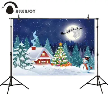 Allenjoy Festival Events Background Forest Winterland Snowman Pine Tree House Deer Party Decoration Christmas Backdrops Props
Allenjoy Festival Events Background Forest Winterland Snowman Pine Tree House Deer Party Decoration Christmas Backdrops Props