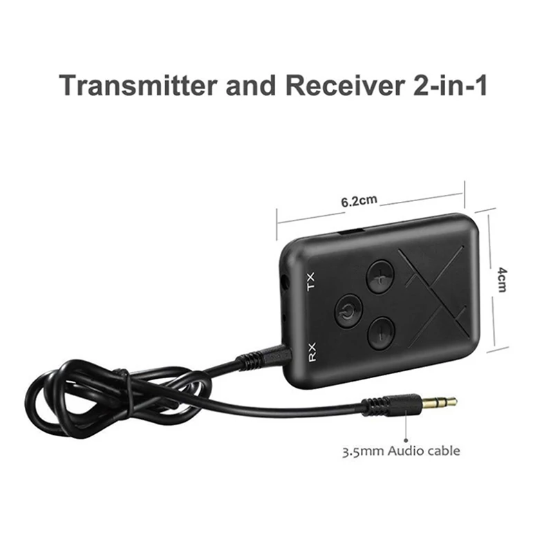 1pc 2 In 1 Bluetooth 4.2 Transmitter & Receiver 3.5mm Wireless Stereo Audio Adapter For TV Car Speaker Music
1pc 2 In 1 Bluetooth 4.2 Transmitter & Receiver 3.5mm Wireless Stereo Audio Adapter For TV Car Speaker Music