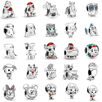 Silver Color Beads Charms Bear Dog Horse Hedgehog Owl Beads For Women Original Pandora Charm Bracelet
Silver Color Beads Charms Bear Dog Horse Hedgehog Owl Beads For Women Original Pandora Charm Bracelet