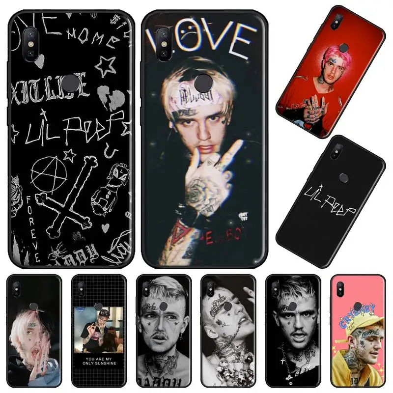 Мягкий телефонный чехол Lil Peep Bo для Xiaomi Redmi note 4 4X 8T 9 9s 10 K20 K30 cc9 9t pro lite max | Мобильные