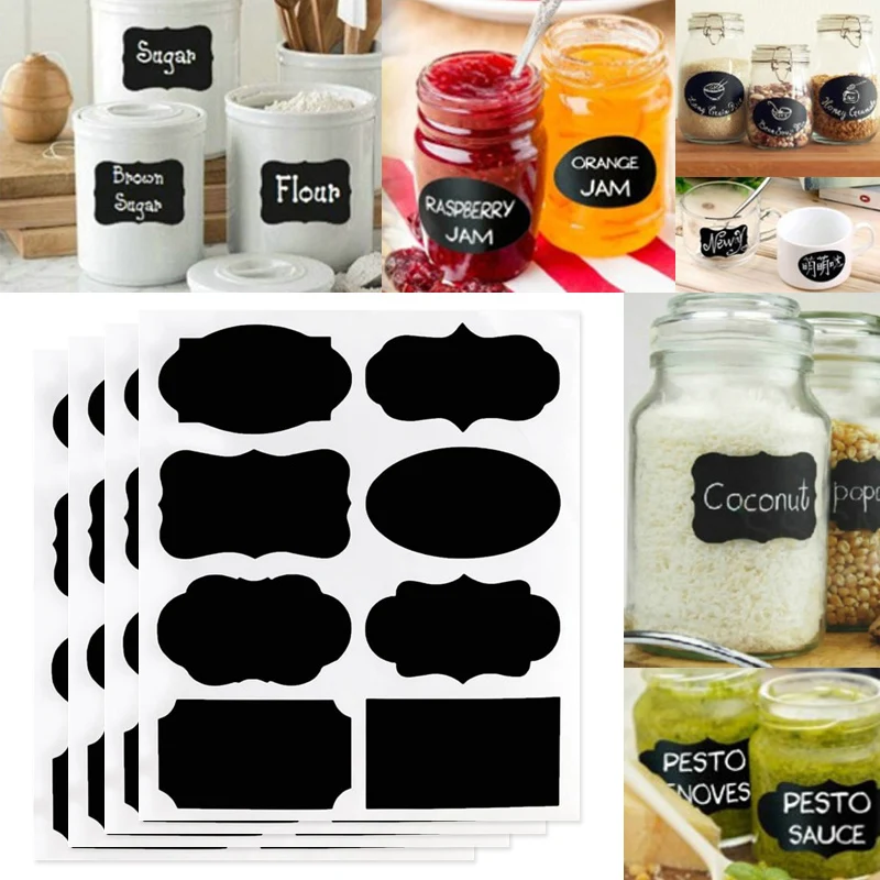 Popular 8PCS/Sheet Organizer Labels Kitchen Jars Craft Blackboard Sticker Chalkboard Sticker High Quality Creative Sticky Label
Popular 8PCS/Sheet Organizer Labels Kitchen Jars Craft Blackboard Sticker Chalkboard Sticker High Quality Creative Sticky Label