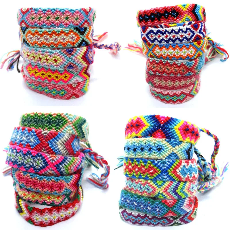 Bohemian Handmade Woven Bracelet For Women Men Multicolor Rainbow Rope Braided Lucky Friendship Nepal Ethnic Bangle Jewelry
Bohemian Handmade Woven Bracelet For Women Men Multicolor Rainbow Rope Braided Lucky Friendship Nepal Ethnic Bangle Jewelry
