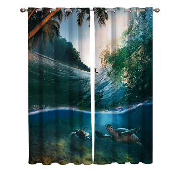 Turtle Coconut Wave Curtains Window Living Room Curtains Kitchen Indoor Window High Blackout Curtain
Turtle Coconut Wave Curtains Window Living Room Curtains Kitchen Indoor Window High Blackout Curtain