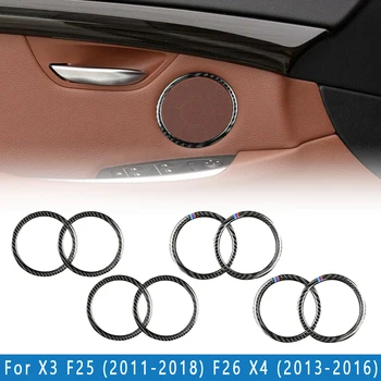 4pcs/set Car Interior Door Speaker Cover Sticker Stylish Carbon Fiber Epoxy Coating Trim For BMW X3 F25 X4 F26
4pcs/set Car Interior Door Speaker Cover Sticker Stylish Carbon Fiber Epoxy Coating Trim For BMW X3 F25 X4 F26
