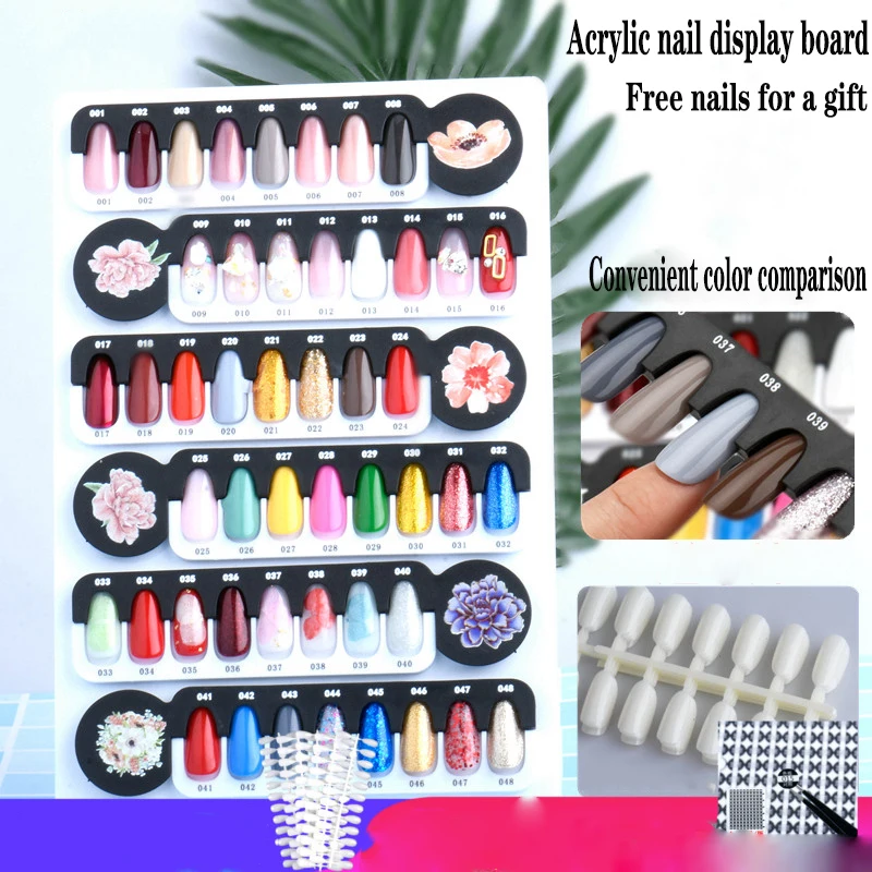 high quality Acrylic Nail Display Board Nail storage book Color Display manicure store Commonly used Tools 24/36/48 Colors
high quality Acrylic Nail Display Board Nail storage book Color Display manicure store Commonly used Tools 24/36/48 Colors
