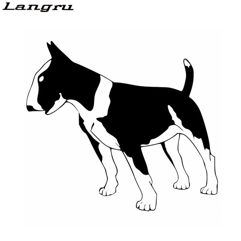 Langru 15 2*13 5 см милая собака Бультерьера наклейки с животными модные креативные