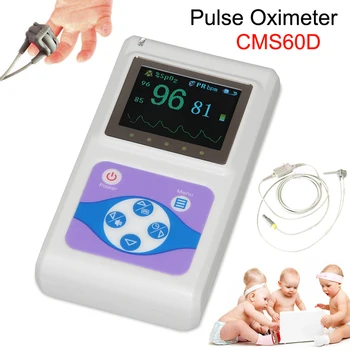 CMS60D Neonatal Pulse Oximeter Handheld Blood oxygen Saturation Tester Machine HR PR Heart Rate Monitor+Neonatal Wrap SPO2 Probe
CMS60D Neonatal Pulse Oximeter Handheld Blood oxygen Saturation Tester Machine HR PR Heart Rate Monitor+Neonatal Wrap SPO2 Probe