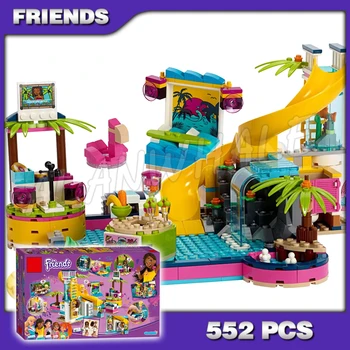 552pcs Friends Andrea's Pool Party Aquarium Slide Waterfall Wave machine 3027 Model Building Blocks Toys Compatible with
552pcs Friends Andrea's Pool Party Aquarium Slide Waterfall Wave machine 3027 Model Building Blocks Toys Compatible with