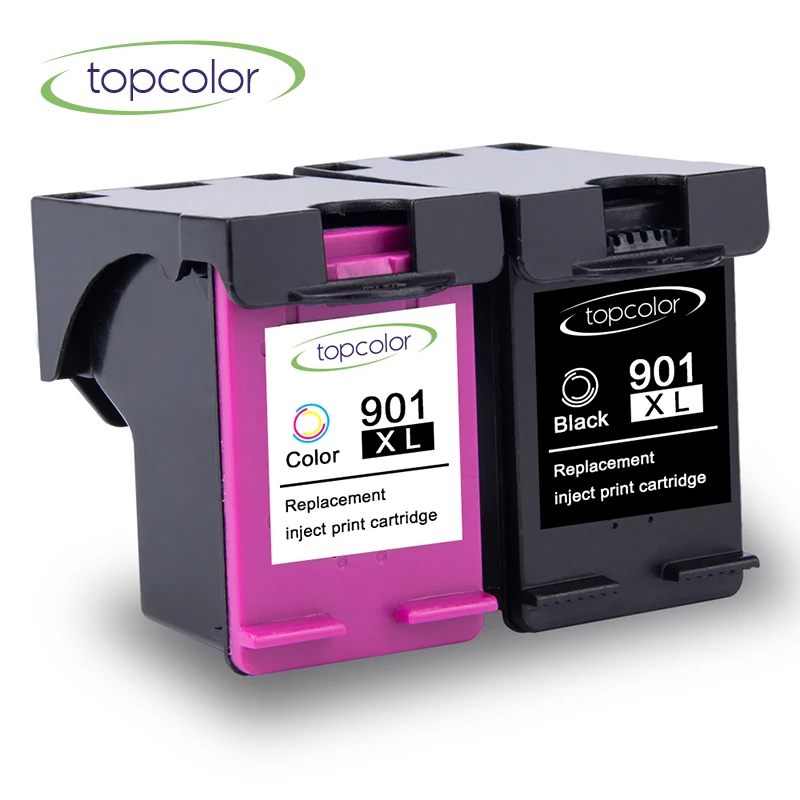 Topcolor 901XL Ink Cartridge for HP 901 XL HP901 CC654A CC656A with Chip for HP Printer 4500 J4524 J4525 J4535 J4540 G510b 500
Topcolor 901XL Ink Cartridge for HP 901 XL HP901 CC654A CC656A with Chip for HP Printer 4500 J4524 J4525 J4535 J4540 G510b 500