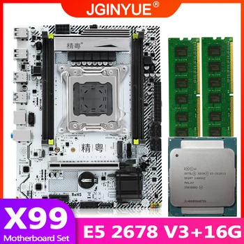 JGINYUE X99 motherboard LGA 2011-3 set kit with Xeon E5 2620 V3 processor and DDR4 16GB(2*8GB) REG ECC memory X99M PLUS
JGINYUE X99 motherboard LGA 2011-3 set kit with Xeon E5 2620 V3 processor and DDR4 16GB(2*8GB) REG ECC memory X99M PLUS
