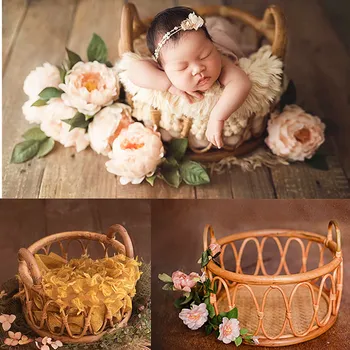 Newborn Photography Accessories Round Vine Woven Basket Baby Photo Shoot Prop Baby Souvenirs Studio Fotografie Props
Newborn Photography Accessories Round Vine Woven Basket Baby Photo Shoot Prop Baby Souvenirs Studio Fotografie Props