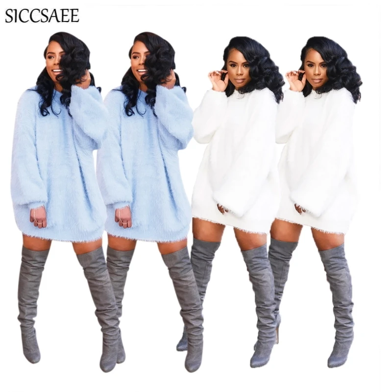 2019 Autumn Winter Solid Color Fleece Thickening Maxi Sweater For Women Casual Pullover Oversized Roupas Femininas Sudadera Mujer Loose Long Sleeved
2019 Autumn Winter Solid Color Fleece Thickening Maxi Sweater For Women Casual Pullover Oversized Roupas Femininas Sudadera Mujer Loose Long Sleeved
