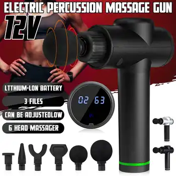4000r/min Therapy Massage Gun 3 Gears Muscle Massager Pain Sport Massage Machine Relax Body Slimming Relief 6 Heads Digital
4000r/min Therapy Massage Gun 3 Gears Muscle Massager Pain Sport Massage Machine Relax Body Slimming Relief 6 Heads Digital