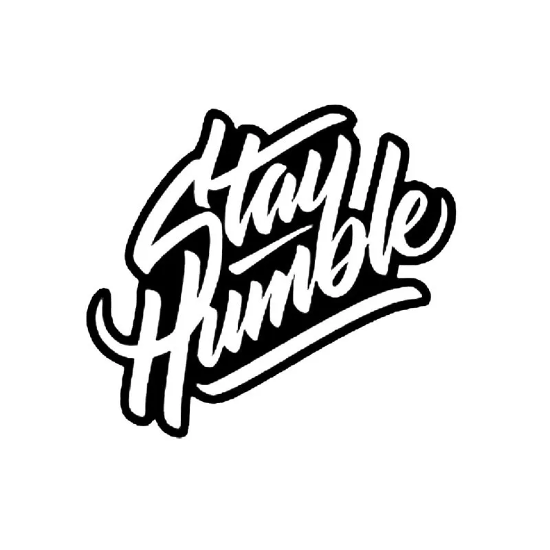 STAY HUMBLE Bumper Bodywork Windshield Car Stickers Decals Funny Sunscreen Suv Cover Scratch Interior Accessories KK13*12cm
STAY HUMBLE Bumper Bodywork Windshield Car Stickers Decals Funny Sunscreen Suv Cover Scratch Interior Accessories KK13*12cm
