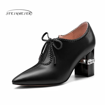 New Shallow Women Pumps Genuine Leather High Heels Office Dancing Shoes Woman Spring Autumn Lace Up Classic Shoes Steinmeier
New Shallow Women Pumps Genuine Leather High Heels Office Dancing Shoes Woman Spring Autumn Lace Up Classic Shoes Steinmeier