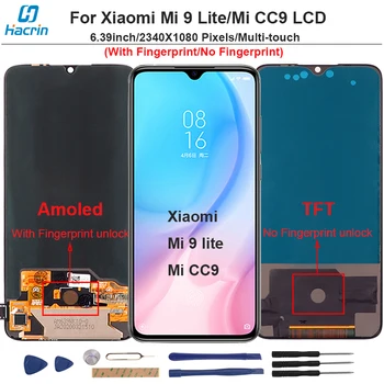 Amoled For Xiaomi Mi 9 Lite Display Mi CC9 LCD Touch Screen Digitizer Assembly Replacement For Xiaomi Mi 9 Lite LCD Display 
Amoled For Xiaomi Mi 9 Lite Display Mi CC9 LCD Touch Screen Digitizer Assembly Replacement For Xiaomi Mi 9 Lite LCD Display
