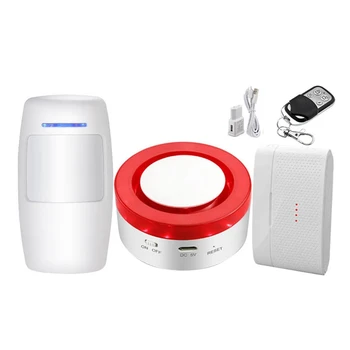 V18 Tuya Intelligent Gateway + Siren 2 in 1 WiFi Anti-Theft Alarm System US Plug
V18 Tuya Intelligent Gateway + Siren 2 in 1 WiFi Anti-Theft Alarm System US Plug
