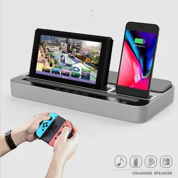iPega PG-9119 Charging Dock Stand Speaker Type-c 8Pin to USB and Micro USB Plugs Fit for Nintend Switch/Tablet /Phones for iPad
iPega PG-9119 Charging Dock Stand Speaker Type-c 8Pin to USB and Micro USB Plugs Fit for Nintend Switch/Tablet /Phones for iPad