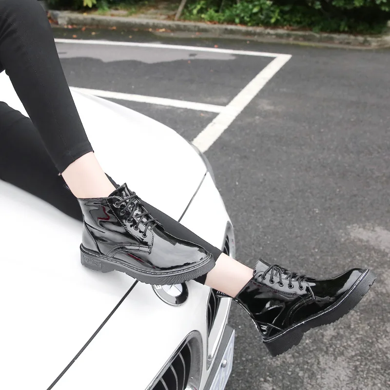 BB-9 Autumn 2018 New Style Retro British Style Lace-up Martin Boots Children in Chunky-Heel Short Boots Versatile WOMEN'S Shoes
BB-9 Autumn 2018 New Style Retro British Style Lace-up Martin Boots Children in Chunky-Heel Short Boots Versatile WOMEN'S Shoes