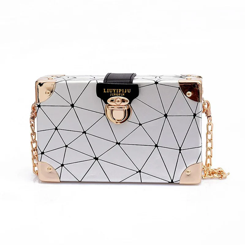 2019 new Korean version of the tide wild chain geometric pattern small square bag slung shoulder bag box bag
2019 new Korean version of the tide wild chain geometric pattern small square bag slung shoulder bag box bag
