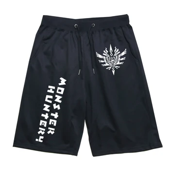 

Monster Hunter Short Pants Men Women Jogger Fitness Knee Length Beach Trousers Casual Sweat Loose Breathable & Pockets