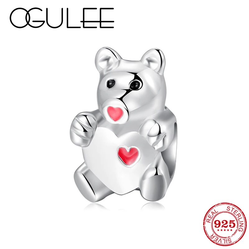 Authentic 925 Sterling Silver Baby Hug bear with red Enamel Bead Fit Original Pandora Charm Bracelets Bangles Jewelry Making
Authentic 925 Sterling Silver Baby Hug bear with red Enamel Bead Fit Original Pandora Charm Bracelets Bangles Jewelry Making
