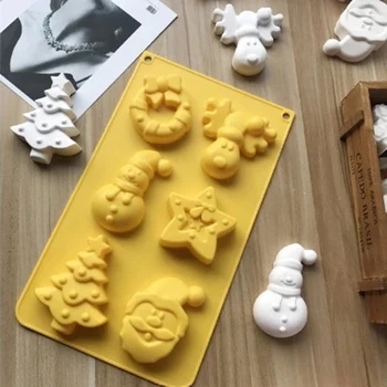 Silicone Mold Series Cake Mould Snowman Santa Handmade Soap Molds Elk Snowman Santa Claus Bells Aroma Wax Mould 6 Hole Christmas
Silicone Mold Series Cake Mould Snowman Santa Handmade Soap Molds Elk Snowman Santa Claus Bells Aroma Wax Mould 6 Hole Christmas