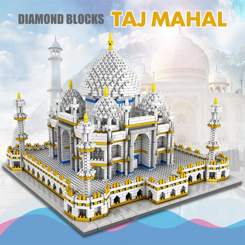 Mini Blocks World Famous Architecture Taj Mahal 3D Model Building Blocks Diamond Bricks Educational Toys for Kids
Mini Blocks World Famous Architecture Taj Mahal 3D Model Building Blocks Diamond Bricks Educational Toys for Kids