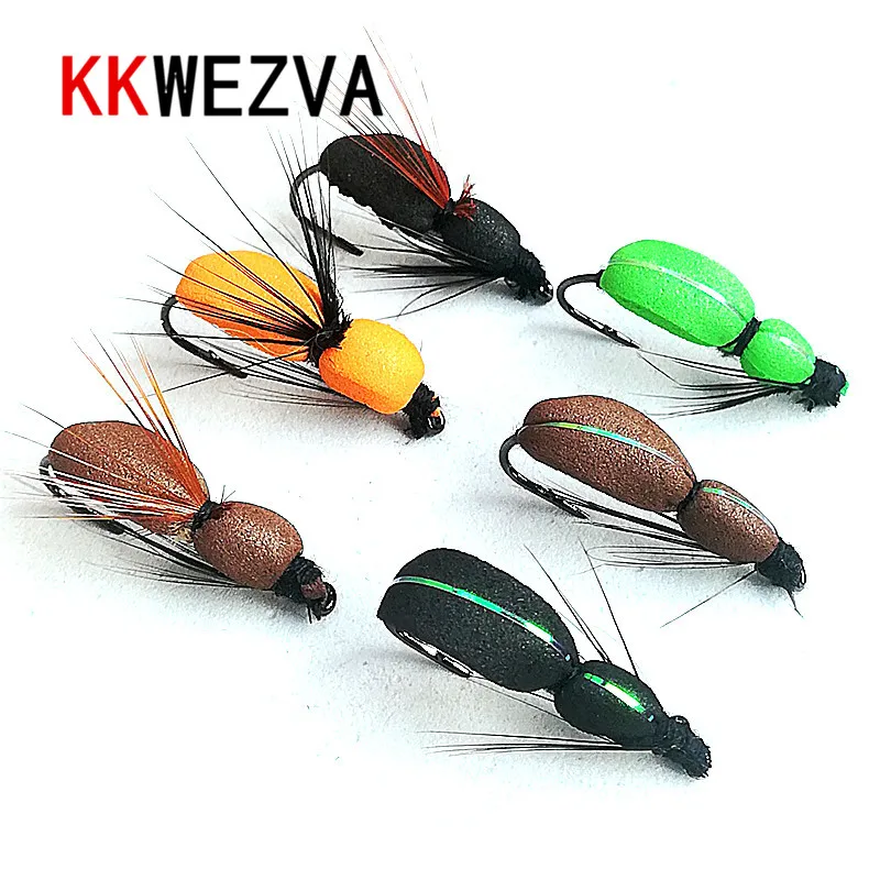 KKWEZVA 18pcs fishing fly lures insect dry floating type insect similar to artificial fly bait Trout bait fishing Tackle
KKWEZVA 18pcs fishing fly lures insect dry floating type insect similar to artificial fly bait Trout bait fishing Tackle