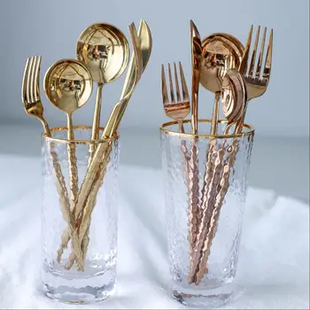 Stainless Luxury Cutlery Set Metal Western Gold Tableware Steak Knife Fork Korean Juego Vajilla Kitchen Dinner Dinnerware MM60CJ
Stainless Luxury Cutlery Set Metal Western Gold Tableware Steak Knife Fork Korean Juego Vajilla Kitchen Dinner Dinnerware MM60CJ